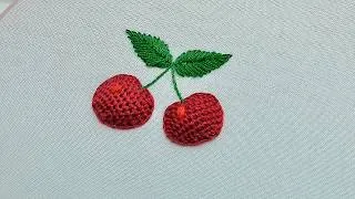 Thumbnail: Learn Cherry Embroidery in Minutes | Detached Stitch Technique