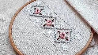 Thumbnail: Perfect Rose Embroidery Border Stitch For Beginners