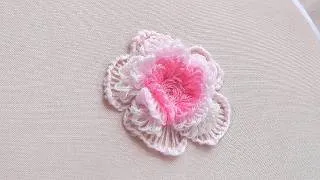 Thumbnail: Amazing 3D Rose Embroidery Trick - Wool Flower Making