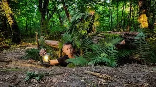 Thumbnail: Building a Cozy Survival Dugout Shelter with a Warm Stove | Solo Bushcraft 