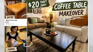 Thumbnail: How to Refinish a Wood Coffee Table | $20 Thrift Flip Makeover #thrift #restoration #furnitureflip 