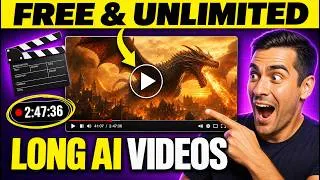 Thumbnail: STOP Paying: Make LONG AI Videos FREE & UNLIMITED