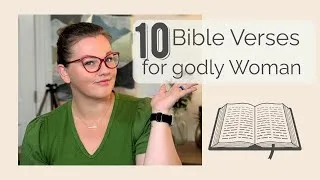 Thumbnail: 10 Bible Verses Every Godly Woman Should Know | Scripture for Strength & Faith
