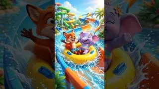 Thumbnail: WOULD YOU RIDE IT?! 😱💦 Finn & Ellie's Epic Water Slide Drop! #Shorts