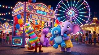 Thumbnail: Finn & Ellie's Widescreen Carnival Games Challenge! 🎡 (Satisfying ASMR & Giant Prizes)