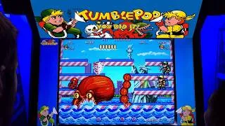 Thumbnail: Tumblepop Arcade Cabinet 2-Player MAME Gameplay w/ Marquee