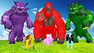 Thumbnail: 5 Zombie Mammoth vs 5 Zombie Bull vs Cheetah Fight Prehistoric Animal Epic Battle Mammoth vs Bull