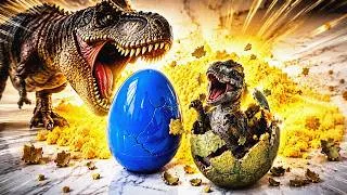 Thumbnail: T-Rex Finds a mysterious dinosaur egg deep in the prehistoric world