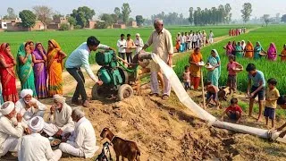 Thumbnail: LFarming Water irrigation System/Diesel Engine Water Pump Machine Setup l Kisan Ka Indian Water Pump