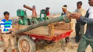 Thumbnail: बंजर खेतों में आए 8 एचपी डीजल इंजन वाटर पंप सेटअप भर दिया कुछ ही मिनट में सूखे खेतों में पानी 