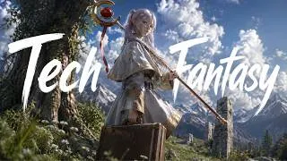 Thumbnail: Fantasy Techno com Batidas Medievais Relaxantes – Foco Profundo para Estudar | Maga Frieren