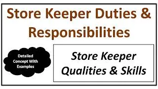 Thumbnail: Store Keeper Duties & Responsibilities + Skills You Must Know (Complete Guide)