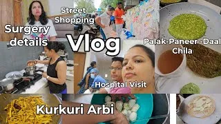 Thumbnail: Vlog-Aaj kitne time baad street shopping ki-Sharing new healthiest Recipes-Palak -Paneer-Daal Chila