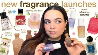 Thumbnail: Brutally reviewing *new* fragrance launches 💭 Perfumes & body mists 🌷 Huda, Fae, Kayali, Inde Wild 🫧