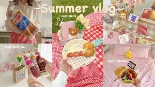 Thumbnail: Summer days in my life 🫧 room makeover, new nails, summer fragrances, grocery, cozy picnic