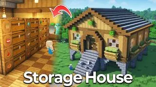 Thumbnail: ⛏️ Minecraft :: How to build an Aesthetic Item Storage House 🏠 [마인크래프트 아이템 보관 창고 만들기 건축강좌]