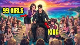 Thumbnail: Adrift on a Raft With 99 Girls? My HACKED Skill Prints 999999+ SSS-Rank Loot! Manhwa Recap