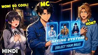 Thumbnail: They Stole His Prime Role—Now His Acting System Makes EVERY Role REAL! - Manhwa Recap in Hindi