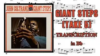 Thumbnail: John Coltrane - Giant Steps (Take 5, Alternate) Solo Transcription in Bb