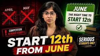 Thumbnail: Start CLASS 12 from JUNE 🔥Warning⚠️ Not for *Non- Serious* Students! (all streams )