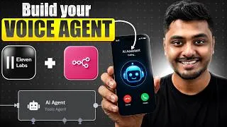 Thumbnail: How to Build an AI Voice Agent from Scratch | ElevenLabs + n8n Tutorial