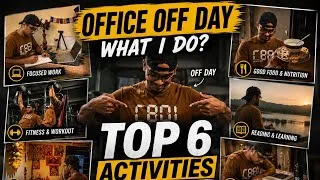 Thumbnail: Office Off Day Routine 2026 💼 | How I Spend My Day Off | Gym, Productivity & Self Growth