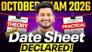 Thumbnail: NIOS Big Update 🔥 October 2026 Date Sheet, Practical & TMA Marks