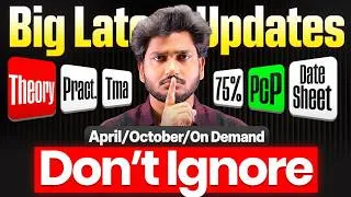 Thumbnail: NIOS Big Update 😱 Date Sheet October 2026 & April 2027 | PCP, TMA & Practical
