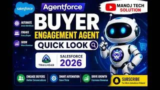 Thumbnail: Agentforce Buyer Engagement Agent: Quick Look | Salesforce Trailhead 2026
