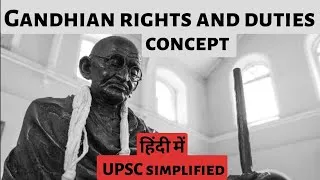 Thumbnail: Gandhian Philosophy of Rights and Duties - UPSC Complete Analysis
