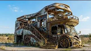 Thumbnail: Giant Double-Decker Bus restoration | Restoring a 100-Year-Old Abandoned Bus into a Luxury Suite
