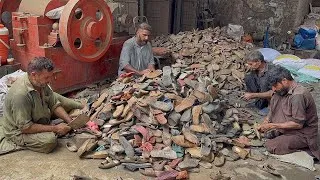 Thumbnail: How Waste Shoes Are Crushed & Recycled Into New Footwear | Amazing Factory Process