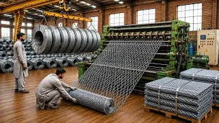 Thumbnail: Amazing Progress ! Tons of Steel Wire Become a Strong Iron Mesh | Steel Manufacturing 