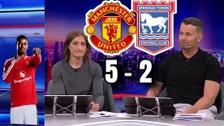 Thumbnail: Bruno Fernandes MASTERCLASS! 😱 Man United Destroy Ipswich 5-2 | MOTD Reactions 