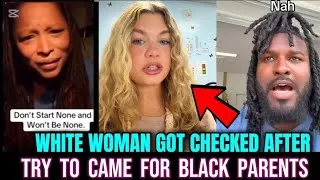Thumbnail: Black Parents clap back After A white Woman Warn Them saying Don't Teach your Kids to fight Back