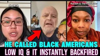 Thumbnail: Whyte Man came On Live Tv called black People LOW IQ & Instantly Regretts it After Losing everthing 