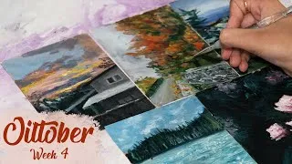 Thumbnail: I Painted 31 Paintings In 31 Days! │ Oiltober Daily Painting Challenge - Week 4