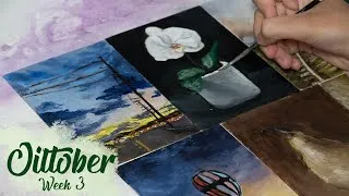 Thumbnail: Oiltober Painting Challenge - Week 3 │Painting Everyday Of The Month!