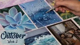 Thumbnail: Oiltober Painting Challenge -  Week 2 │Painting Everyday Of The Month!