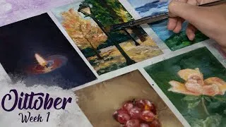 Thumbnail: Painting Everyday For The Month of October! │Oiltober Painting Challenge - Week 1
