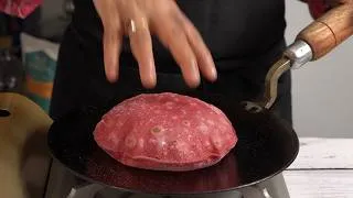 Thumbnail: Naturally Red Beetroot Roti Without Food Colour