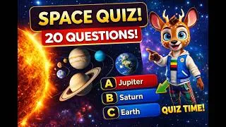 Thumbnail: 🚀 Space Quiz with Maple! Test Your Brain! 🧠