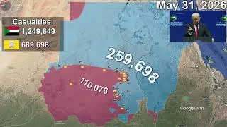 Thumbnail: Sudanese Civil War: Every day to August 1st, 2026 using Google Earth