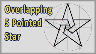 Thumbnail: How to Draw an Overlapping 5 Pointed Star Using Compass