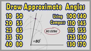 Thumbnail: Construct VERY CLOSE Approximations of those Angles (10°, 20°, 25°, 35°, 40°, 50° & More)