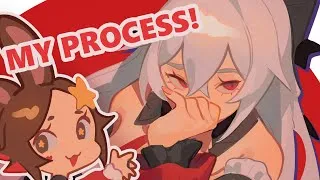 Thumbnail: [SPEEDPAINT] Lunar Vow - Theresa Apocalypse | My Digital Art Process