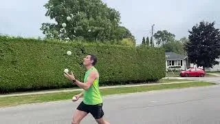 Thumbnail: 5-Ball Joggling Practice in Port Hope