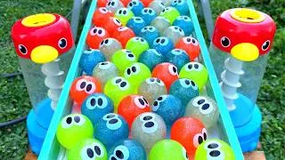 Thumbnail: Marble Run ☆ Big Eyeball & Colorful Marbles