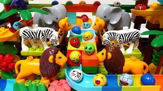 Thumbnail: Satisfying Building Blocks A block coaster packed with animals! A hugely popular compilation.