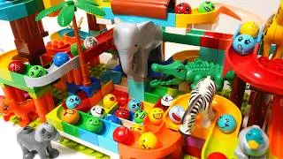 Thumbnail: Satisfying Building Blocks Huge hit! A spiraling coaster packed with animals!